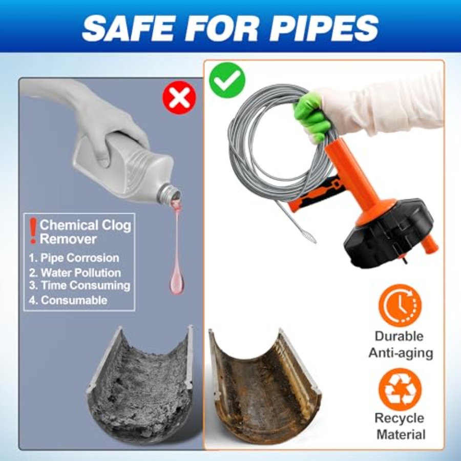 Drainsoon Auto Feed Drain Auge - đánh giá và giá Plumbing Snake Drain