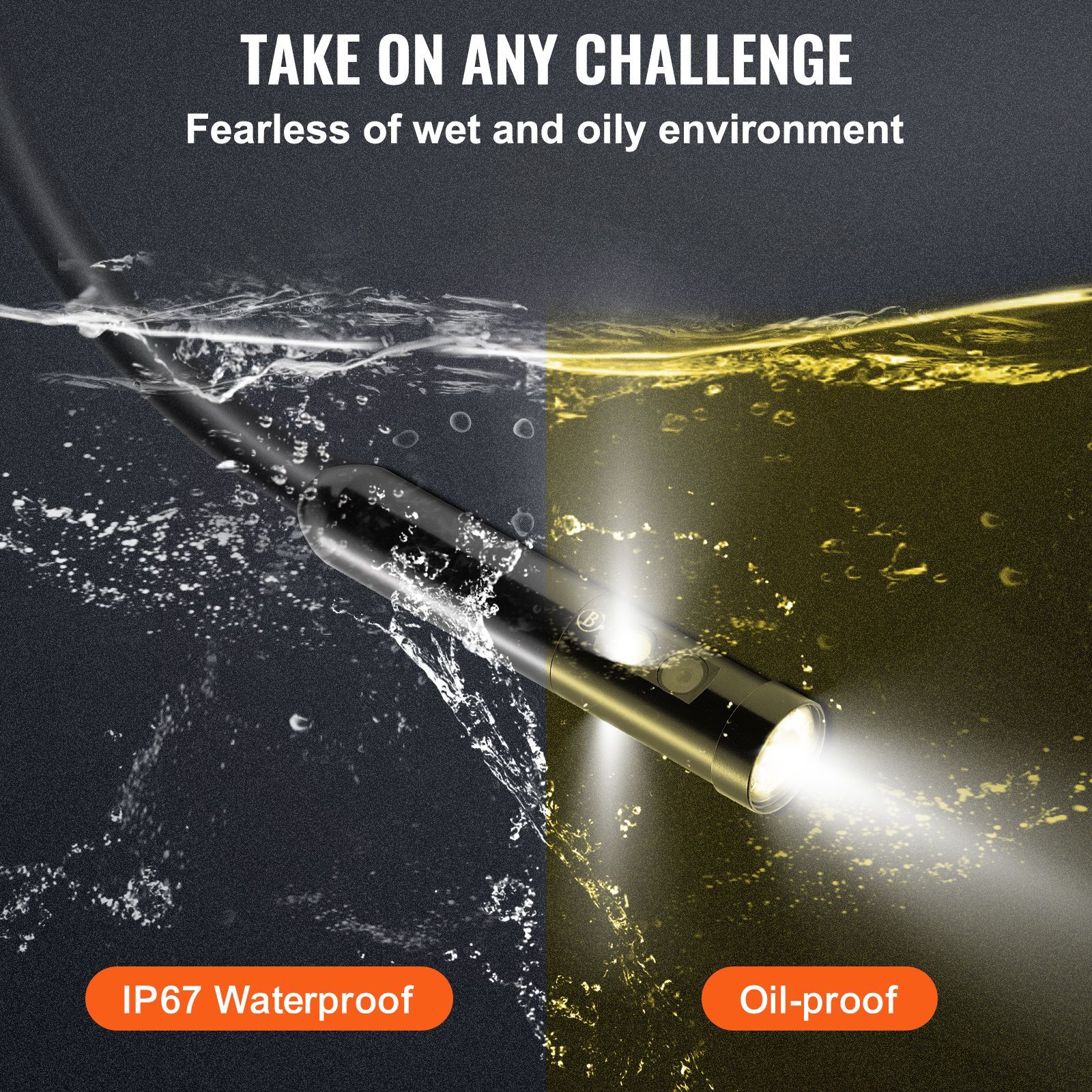 Borescope Camera, Triple Lens  - đánh giá và giá Plumbing Snake Drain