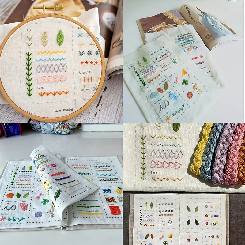 1Set Embroidery Stitch Book Ho - đánh giá và giá Home Improvement Books