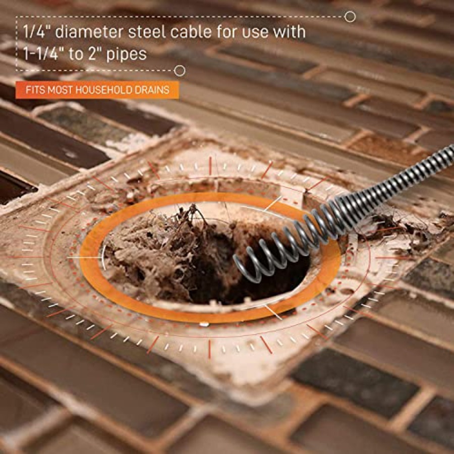 DrainX Power Pro 50-FT Steel D - đánh giá và giá Plumbing Snake Drain