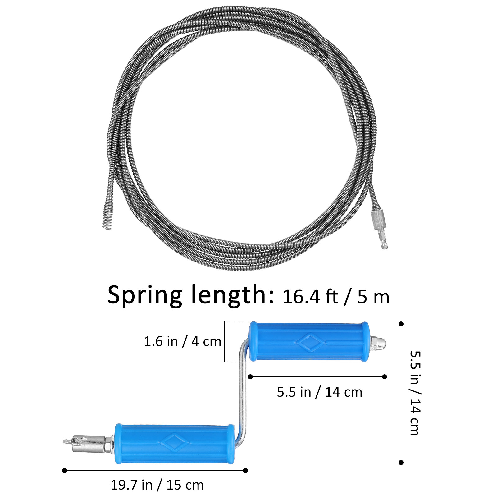 5M Drain Auger Heavy-Duty Stee - đánh giá và giá Plumbing Snake Drain